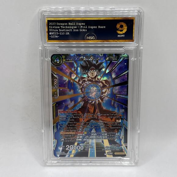 Dragon Ball Super Ultra Instinct Son Goku, Divine Technique BT23-110 SR Graded 9 - Picture 1 of 2